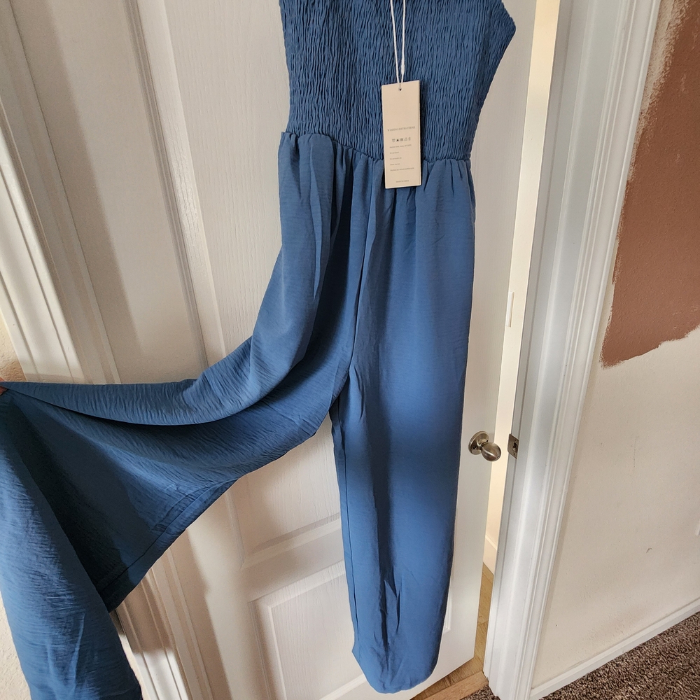 Elegant Blue Jumpsuit